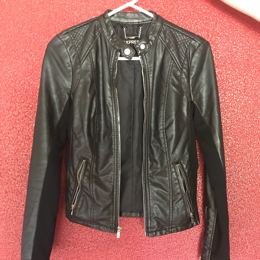 Express leather jacket size XS